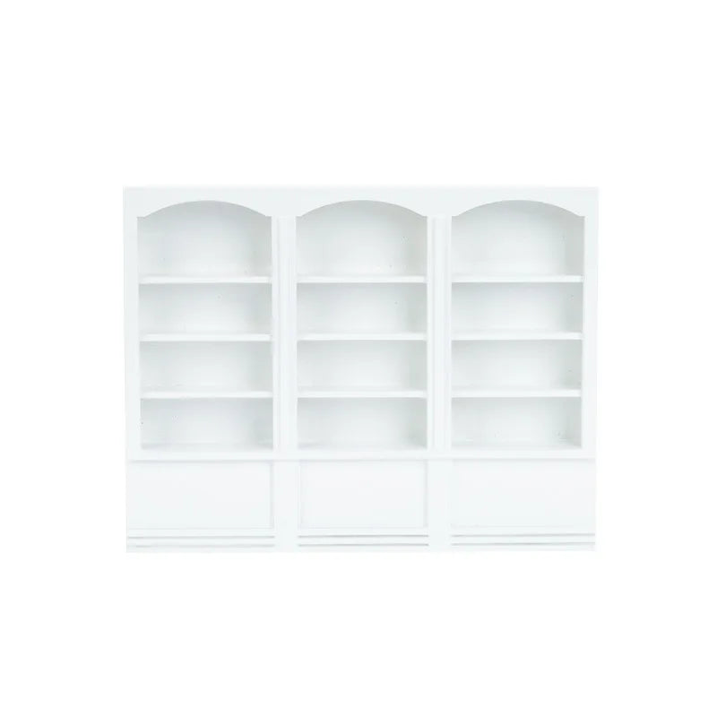 1:12 Scale Triple Bookshelf — open display view