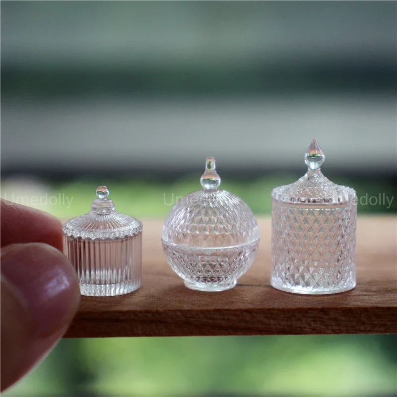 Dollhouse Glassware Set 1:6 — box and pieces