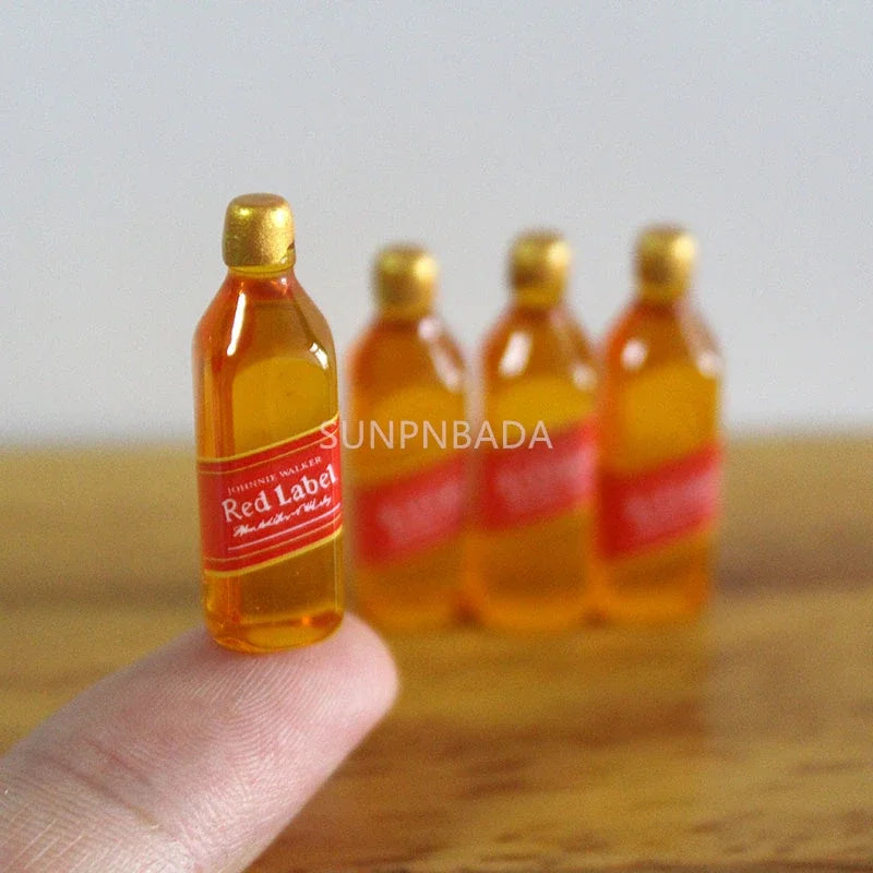 Scale Wine Whisky Bottle Bjd DIY Miniature House Kit — main view