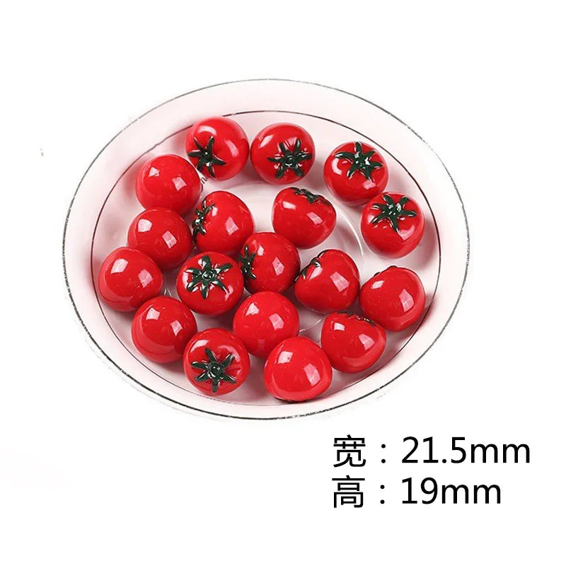 Mini Tomato Resin Charms Set — scene view