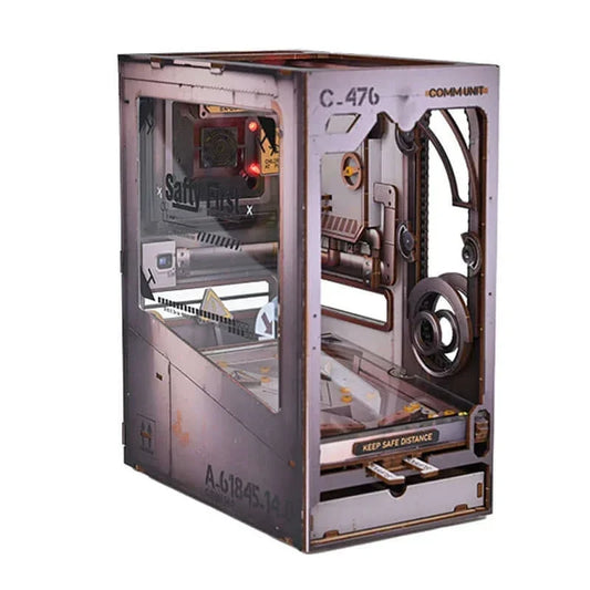 3D Pinball Tilt DIY Book Nook Kit — detalied side view