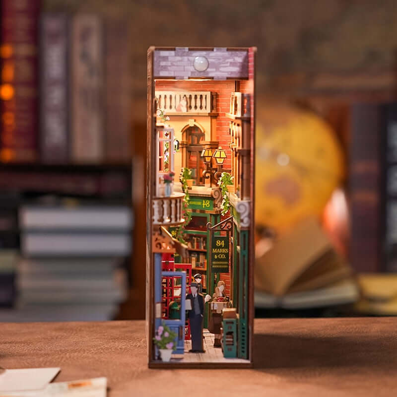 84 Charing Cross Street DIY Book Nook Kit — front angle