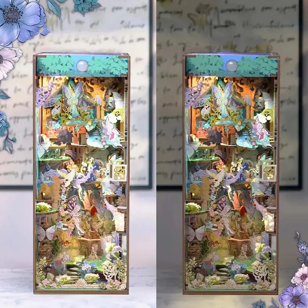 A Midsummer Nights Dream DIY Book Nook Kit — angled close-up