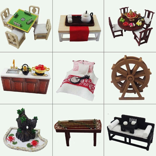 A Splendid Family DIY Dollhouse Kit — detalied side view