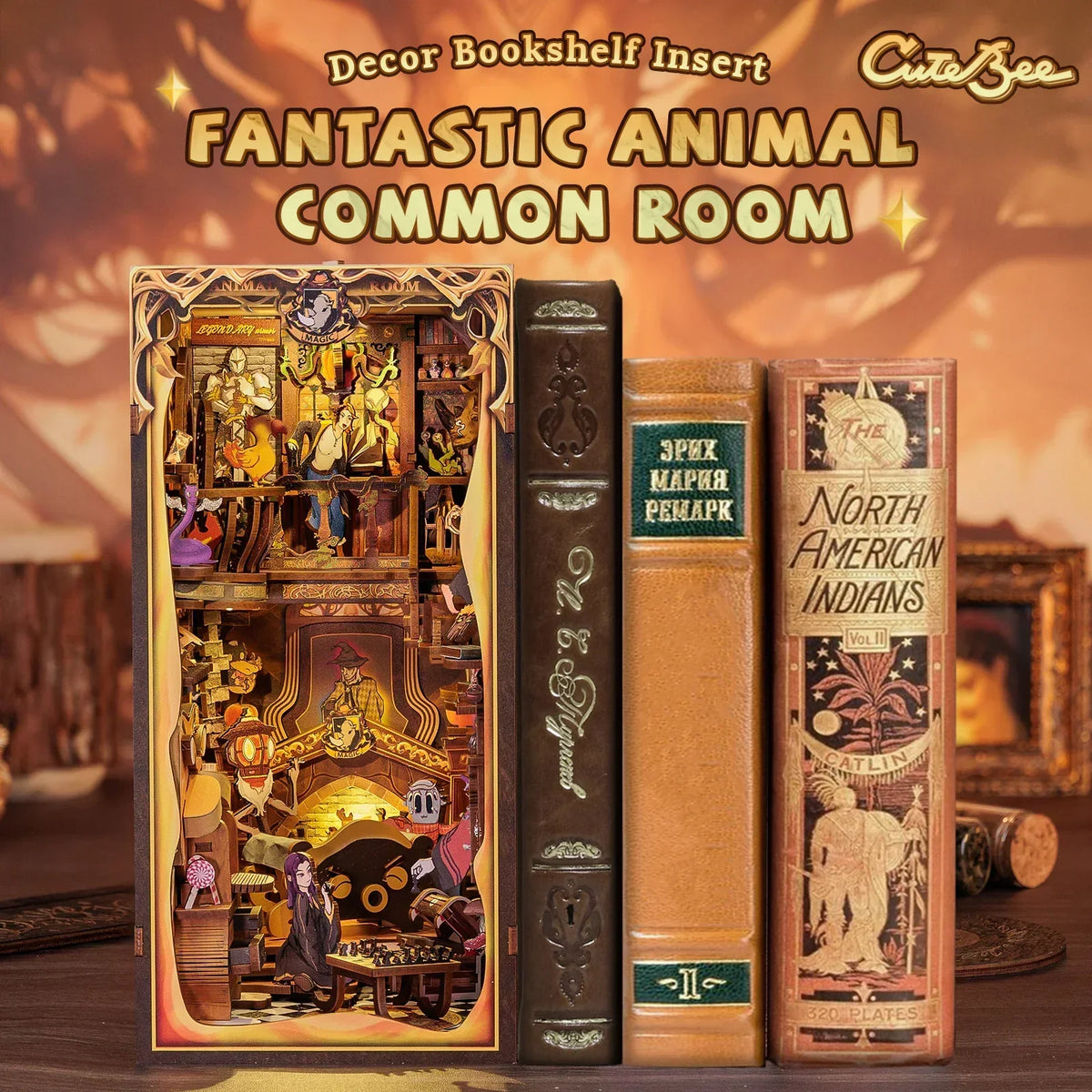 Fantastic Animals Book Nook Kit — front angle