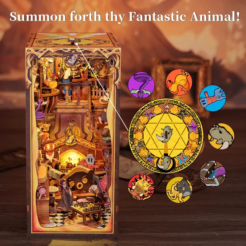 Fantastic Animals Book Nook Kit — scene view