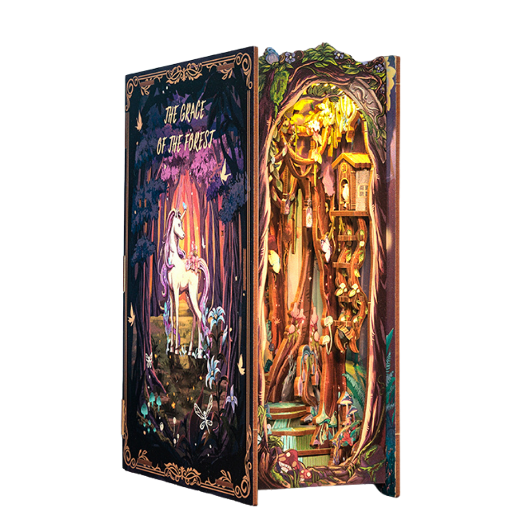 Grace of the Forest Book Nook Kit — detalied side view