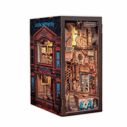 Cutebee The Long Goodbye DIY Book Nook Kit — detalied side view