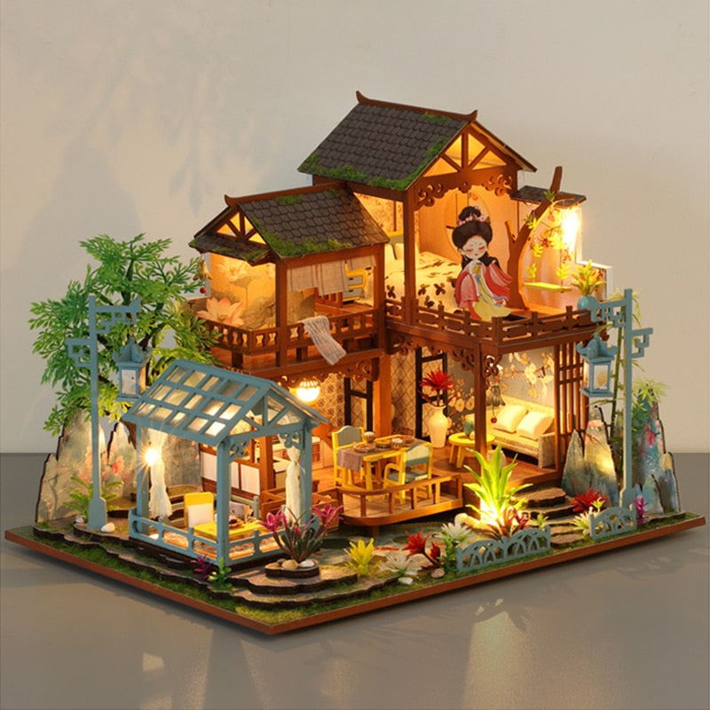 music cover DIY Miniature House Kit — front angle