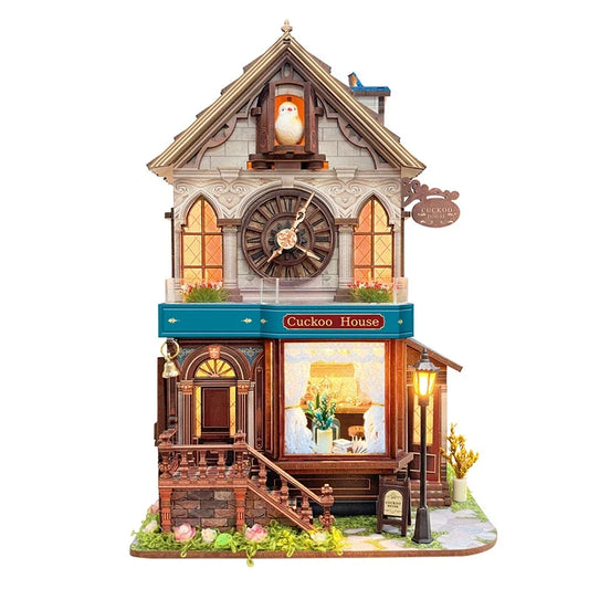 Cuckoo House DIY Miniature Kit — detalied side view
