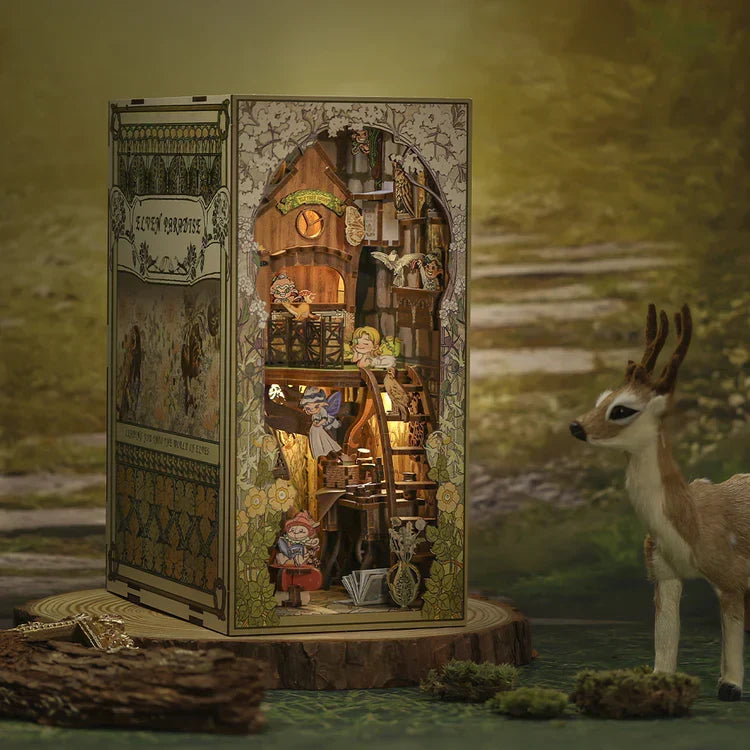 Cutebee Elven Paradise DIY Book Nook Kit — main view