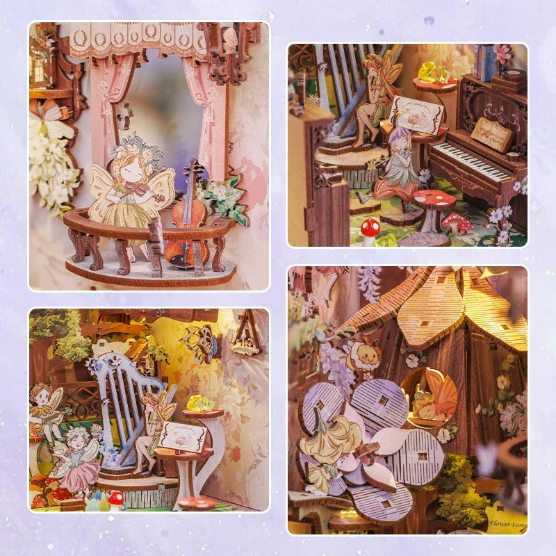 Flower Forest Book Nook Kit — front angle
