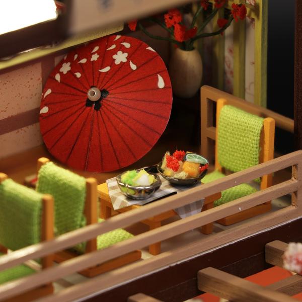 Cutebee Gibbon Sushi DIY Dollhouse Kit — front angle