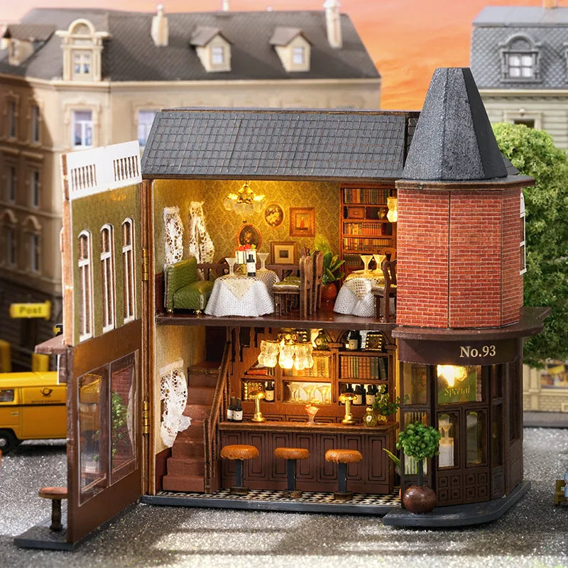 Magic Shop DIY Miniature House Kit — detalied side view