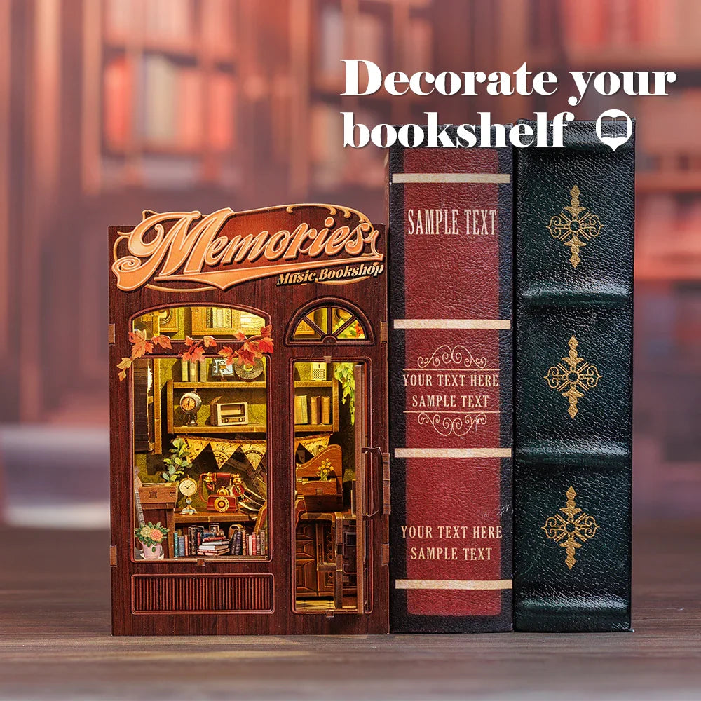 Music Bookshop Book Nook Kit — scene view