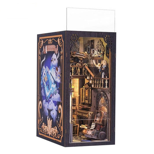 Cutebee Nebula Common Room DIY Book Nook Kit — detalied side view