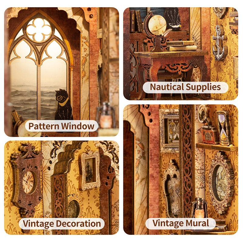 Cutebee Sailing Memory DIY Book Nook Kit — front angle
