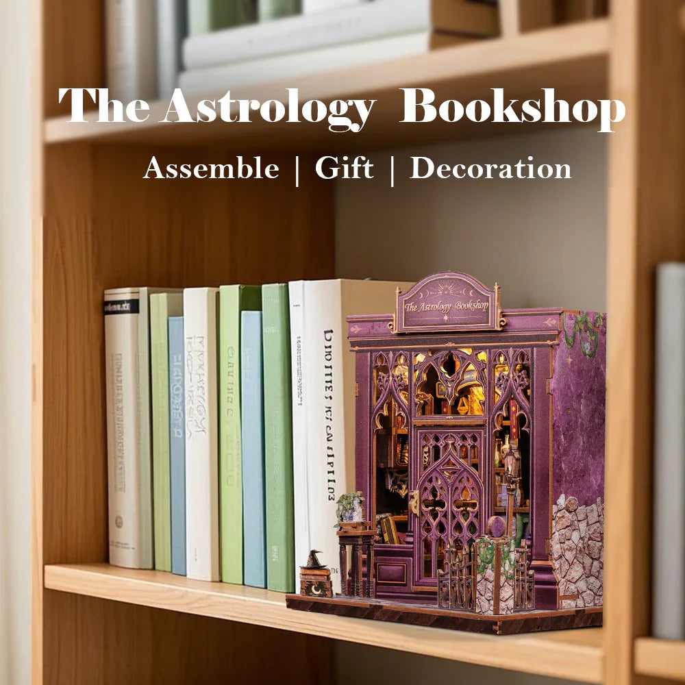Astrology Bookshop Book Nook Kit — scene view