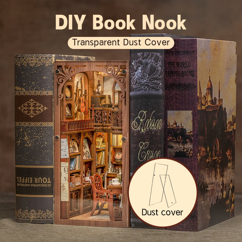 Cutebee The Secret Rhythm DIY Book Nook Kit — angled close-up