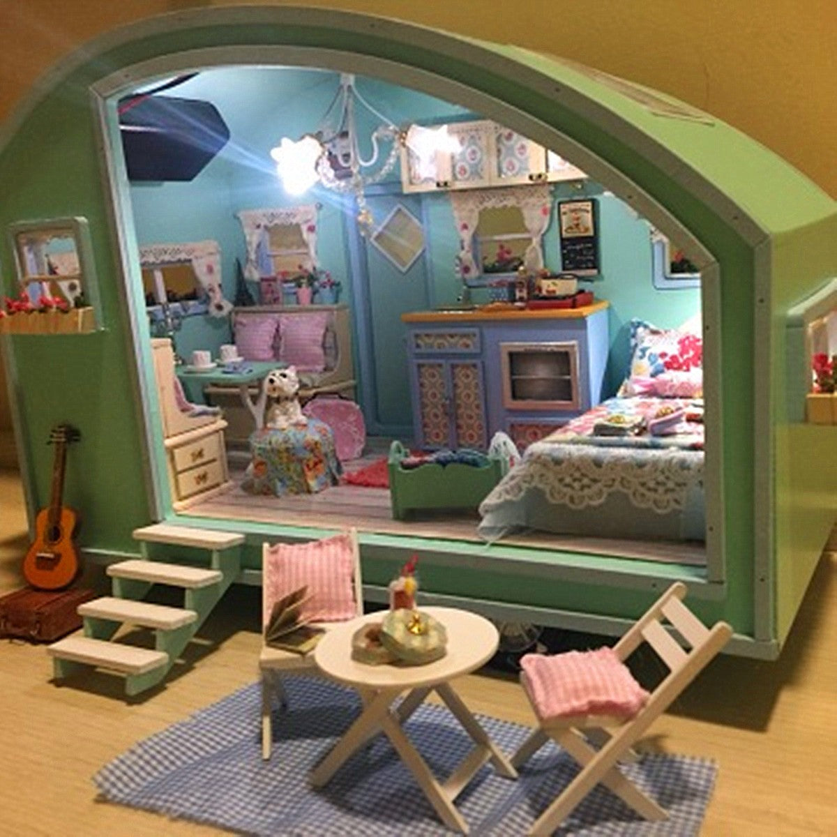 Cutebee Time Travel DIY Caravan Kit — angled close-up