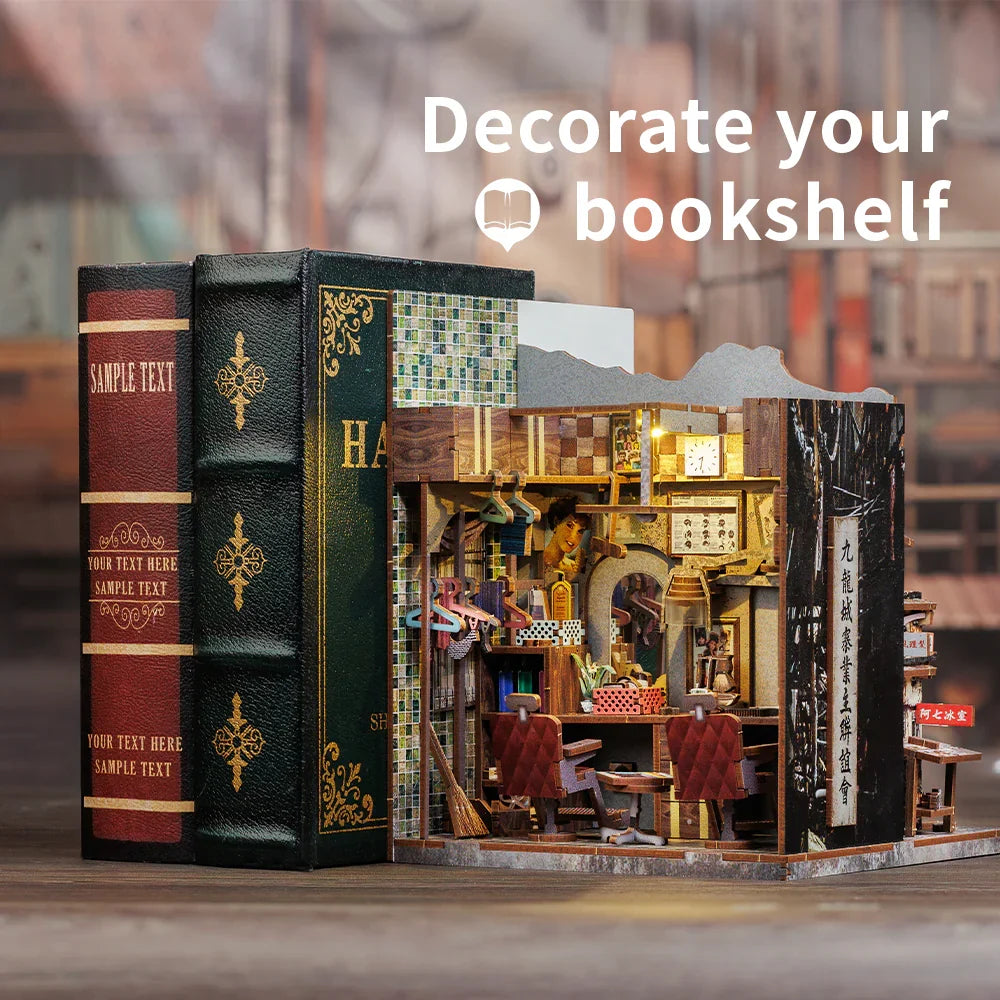 Kowloon Walled City Book Nook Kit – Twilight of the Warriors: Walled In — scene view