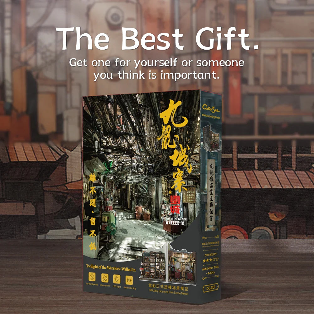 Kowloon Walled City Book Nook Kit – Twilight of the Warriors: Walled In — main view
