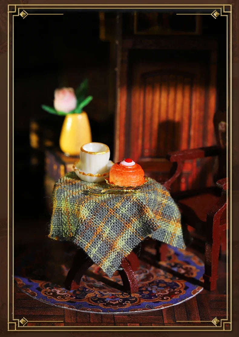 Edinburgh Castle DIY Miniature House — open display view