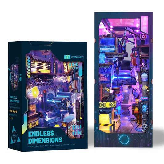 Endless Dimensions DIY Book Nook Kit — detalied side view