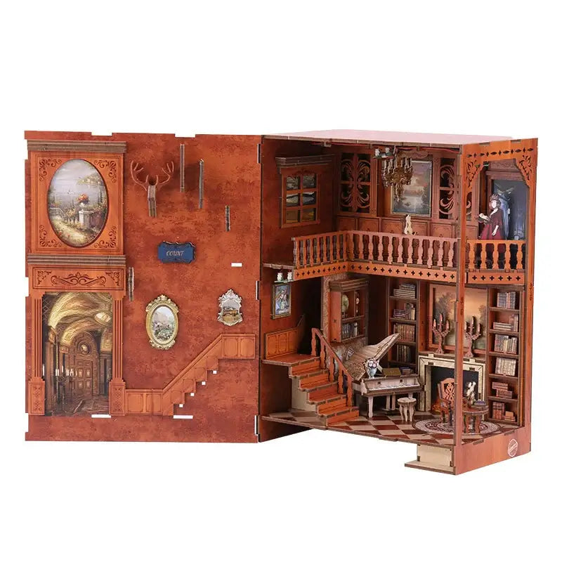 European Cottage DIY Book Nook Kit — scene view