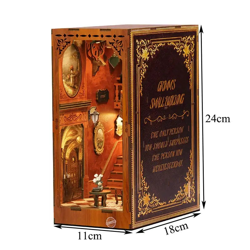European Cottage DIY Book Nook Kit — box and pieces