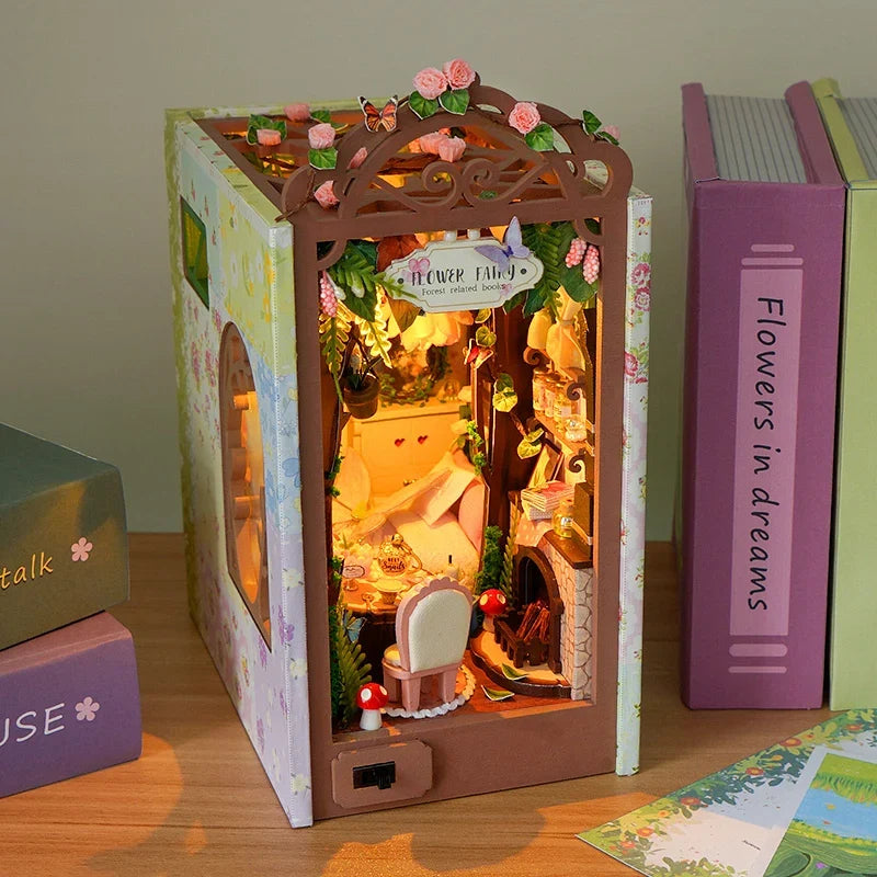 Diary Of The Flower Fairy Book Nook Kit — detalied side view