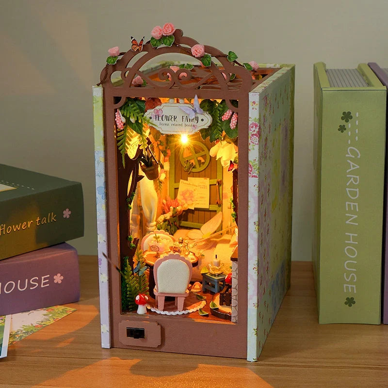 Diary Of The Flower Fairy Book Nook Kit — open display view
