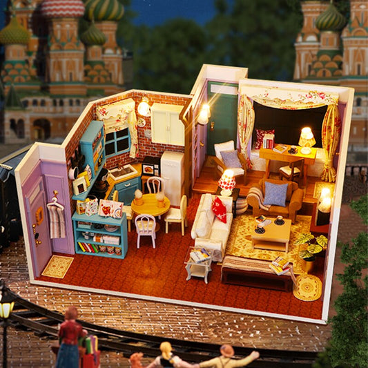 Monicas Apartment DIY Miniature House Kit — detalied side view
