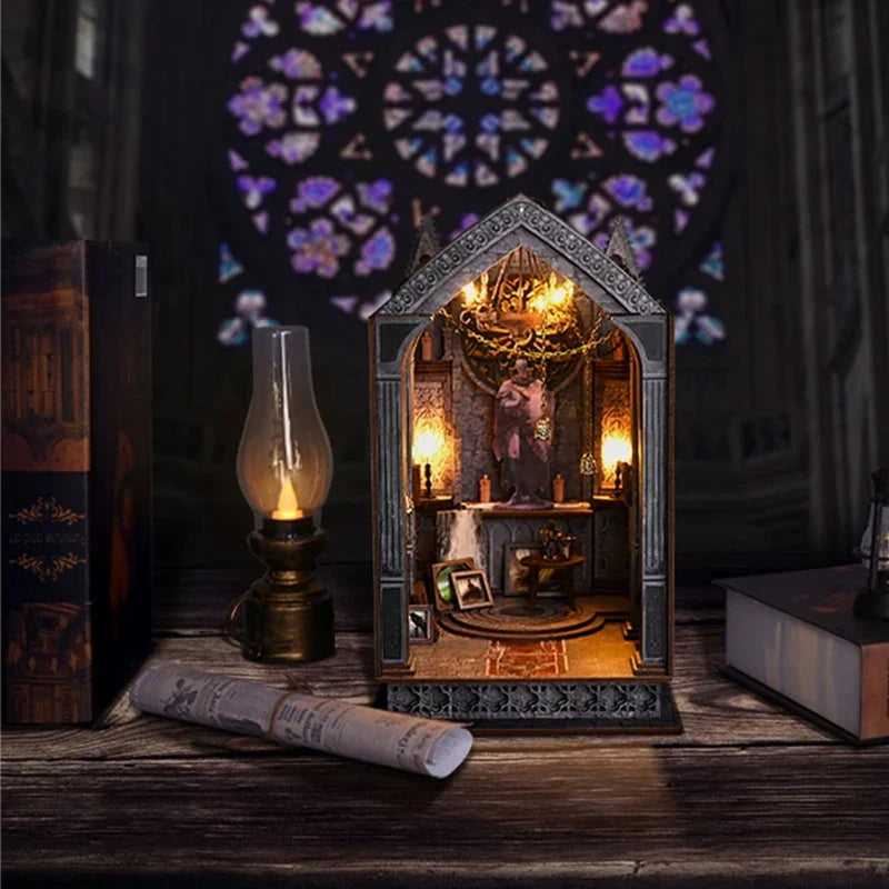 Gothic Architecture DIY Book Nook Kit — front angle