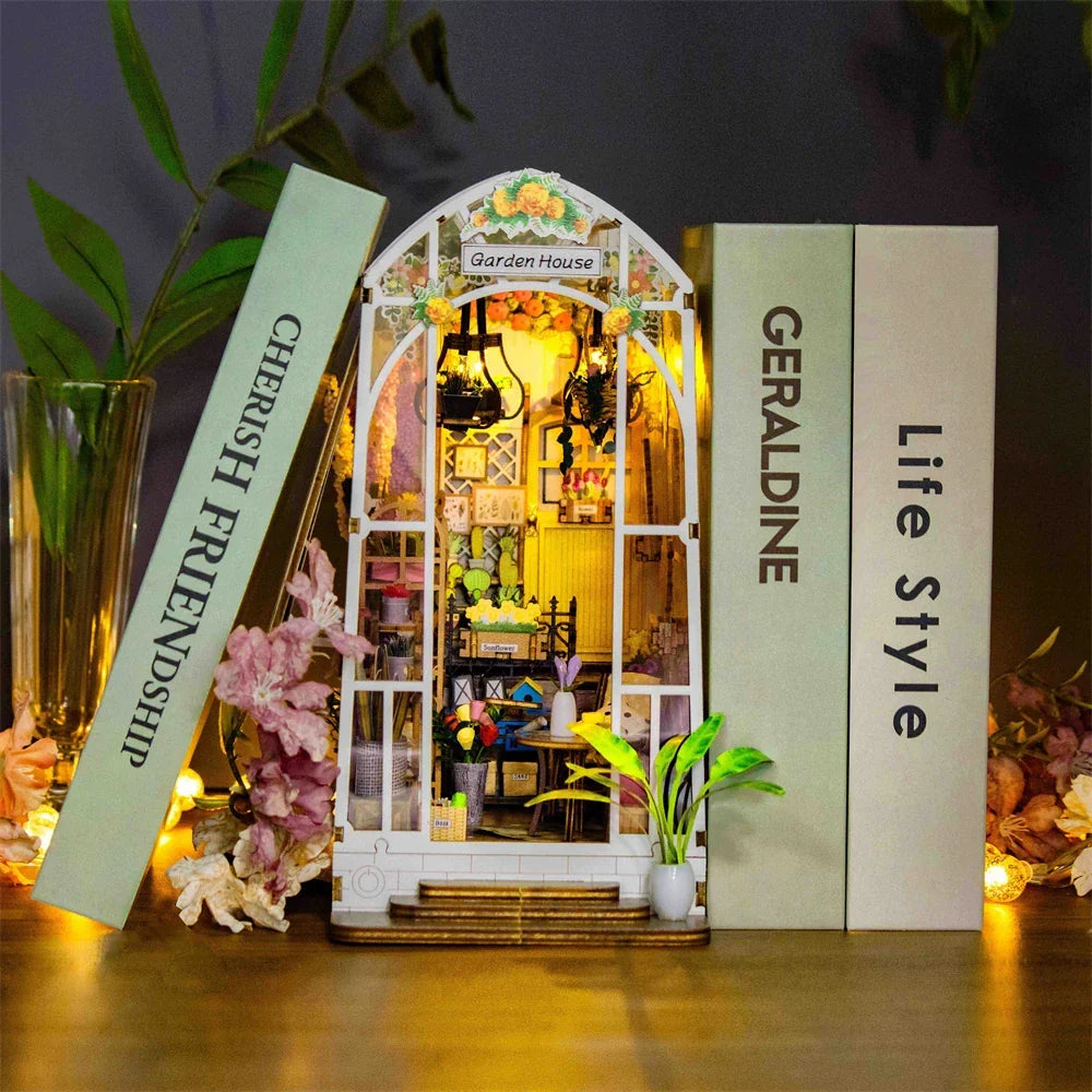 Garden House DIY Book Nook Kit — front angle
