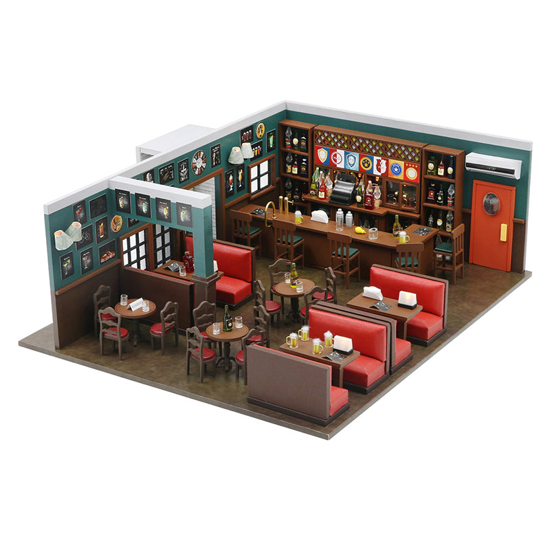 HIMYM Maclaren's Pub DIY Dollhouse Kit — scene view