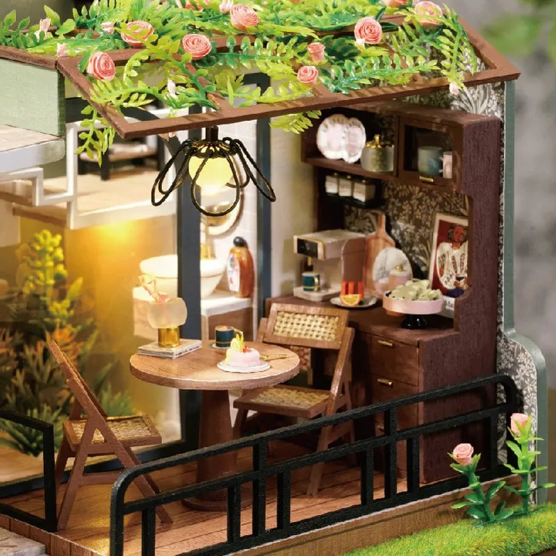 Half Of The Garden DIY Dollhouse Kit — front angle