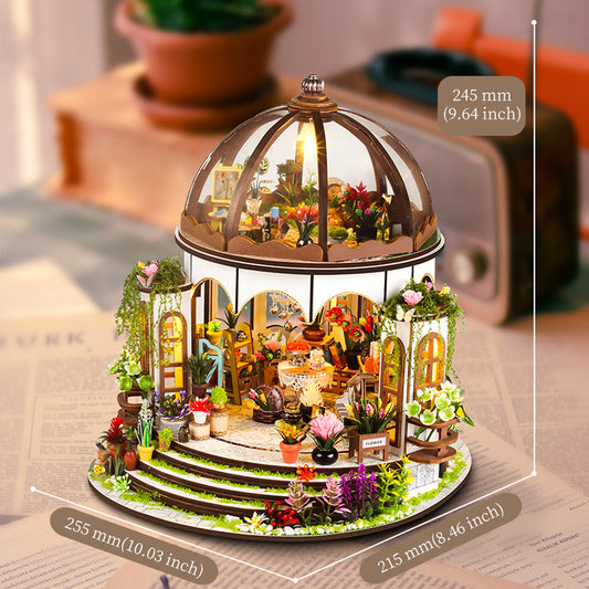 Hanging Garden DIY Dollhouse Kit — detalied side view