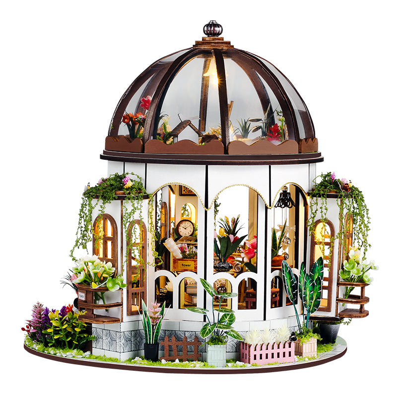 Hanging Garden DIY Dollhouse Kit — angled close-up