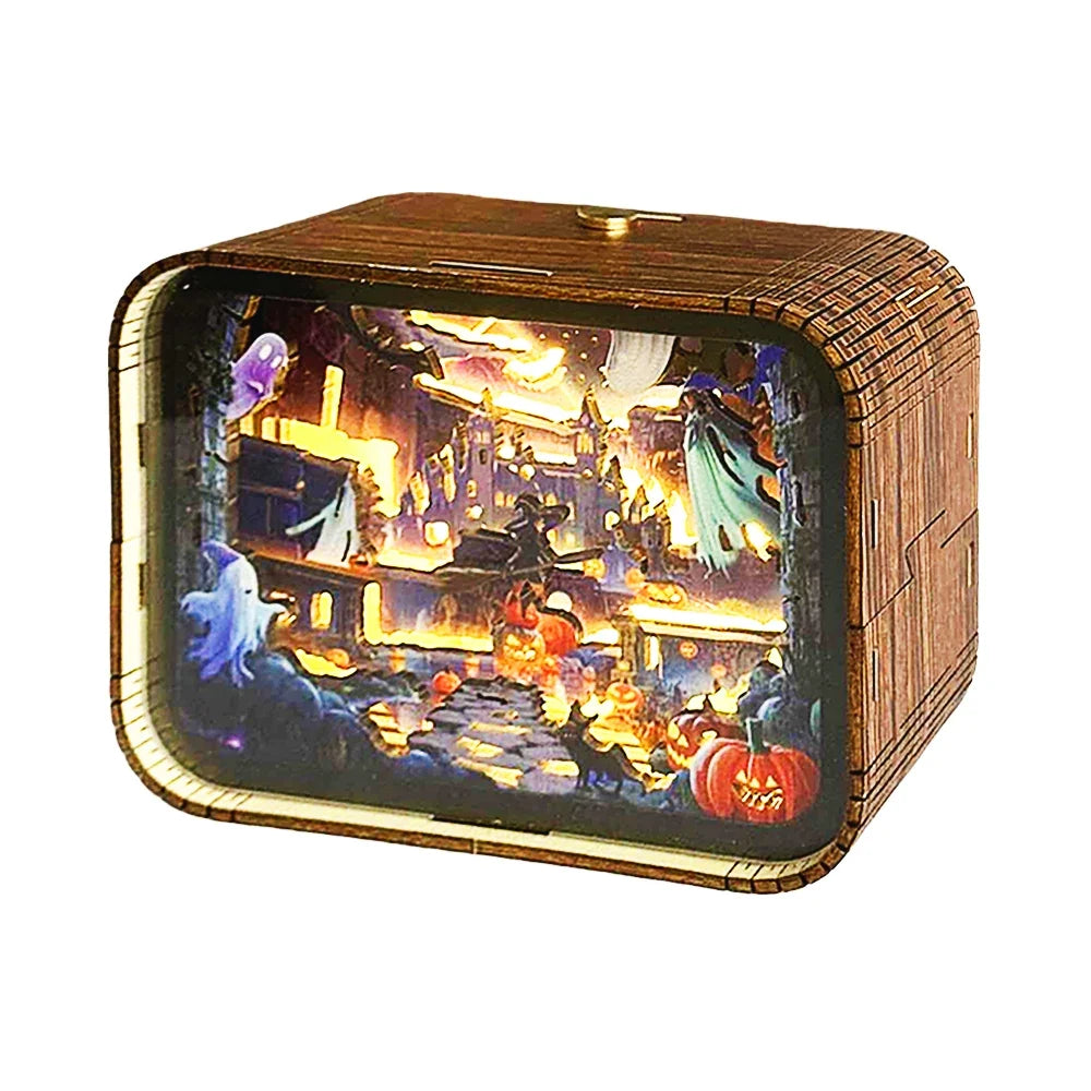 Haunted Castle DIY Night Light Kit — angled close-up