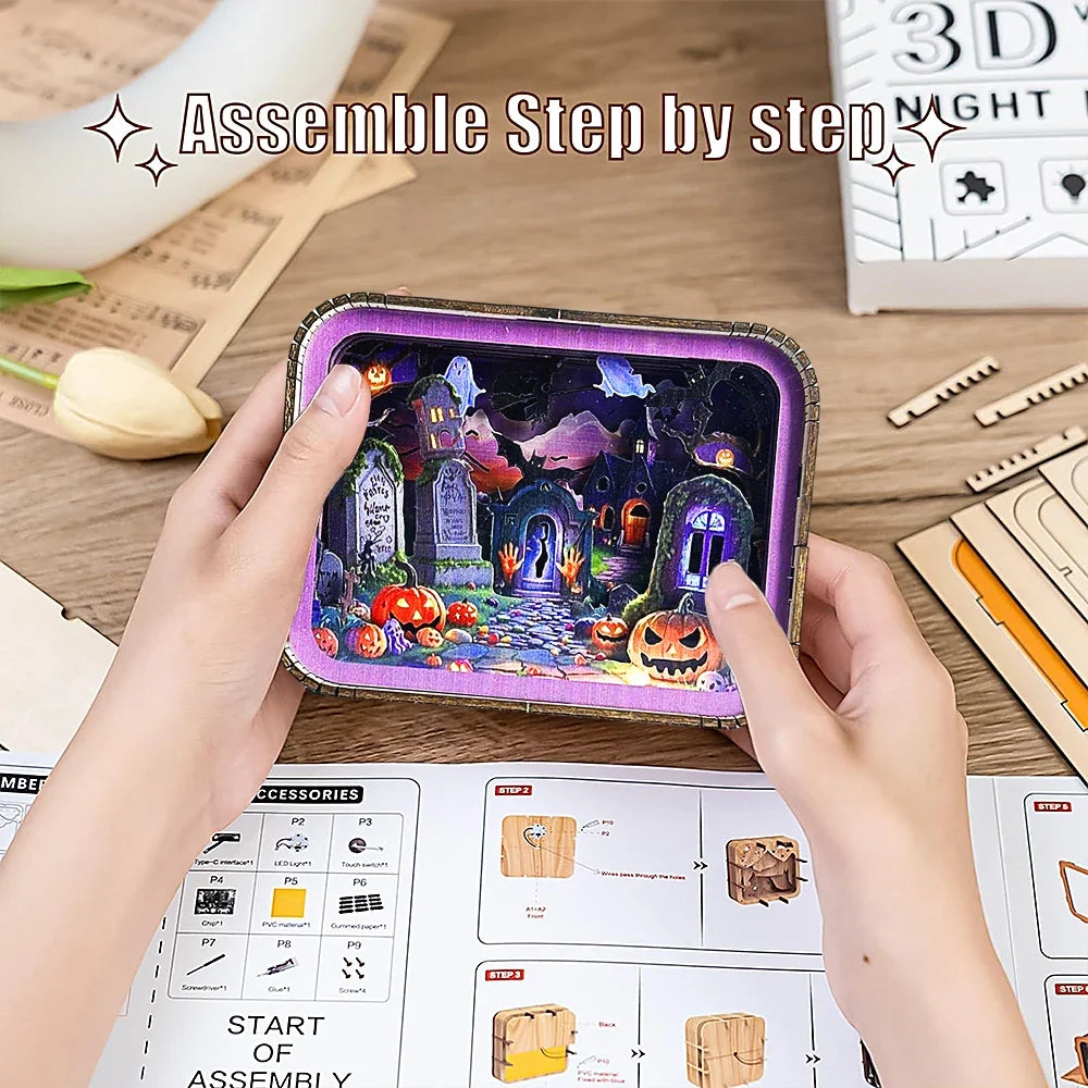 Halloween 3D Night Light Kit — main view