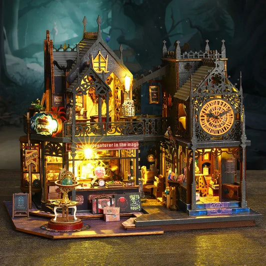 Holo Magic City DIY Miniature House Kit — detalied side view