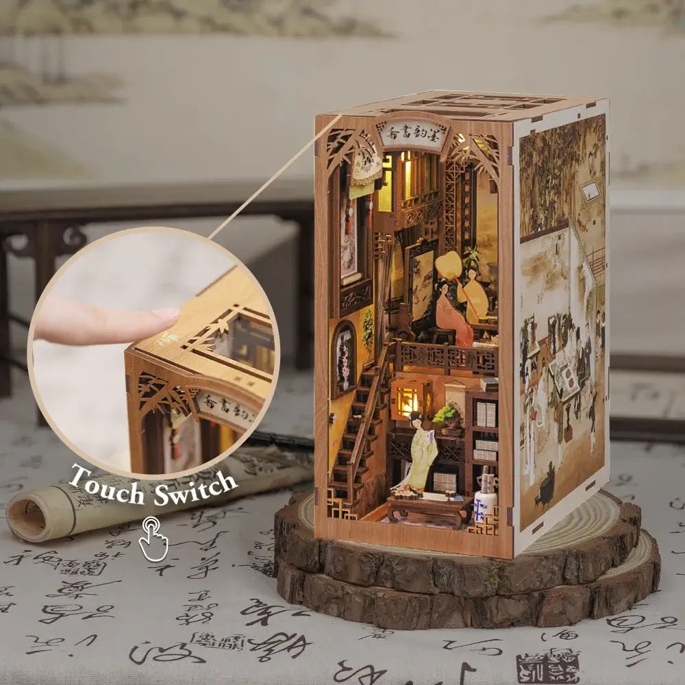 Ink Rhyme Bookstore DIY Book Nook Kit — scene view
