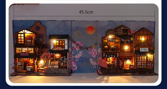 Japanese Store DIY Book Nook Kit — detalied side view