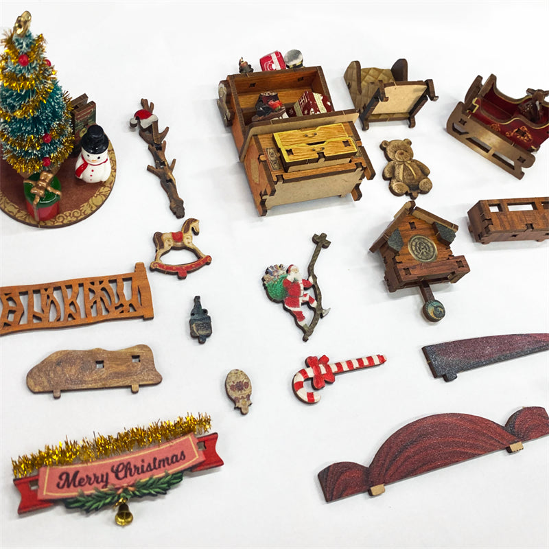 Jingle Cabin DIY Book Nook Kit — front angle