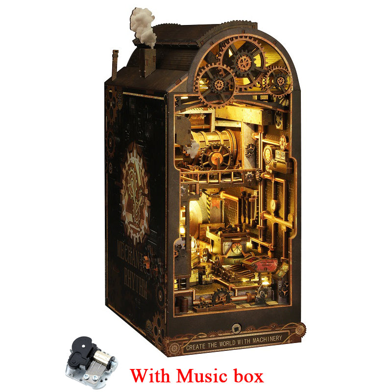 Machinery Dreams DIY Book Nook Kit — detalied side view