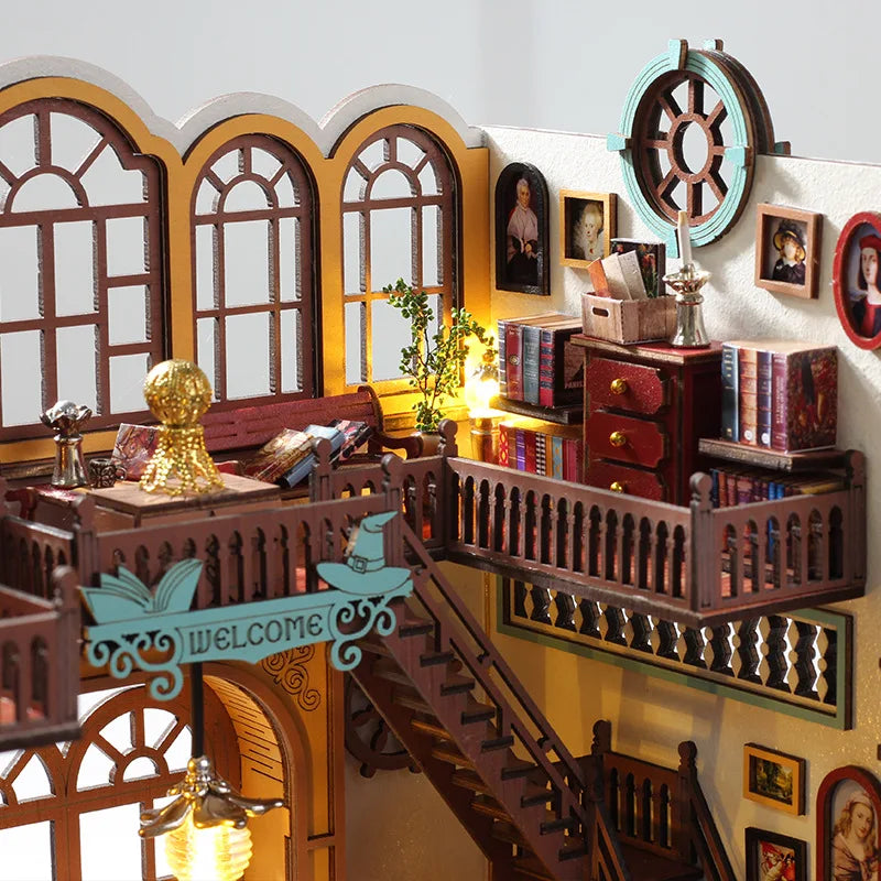 Magic Book House DIY Dollhouse Kit — box and pieces