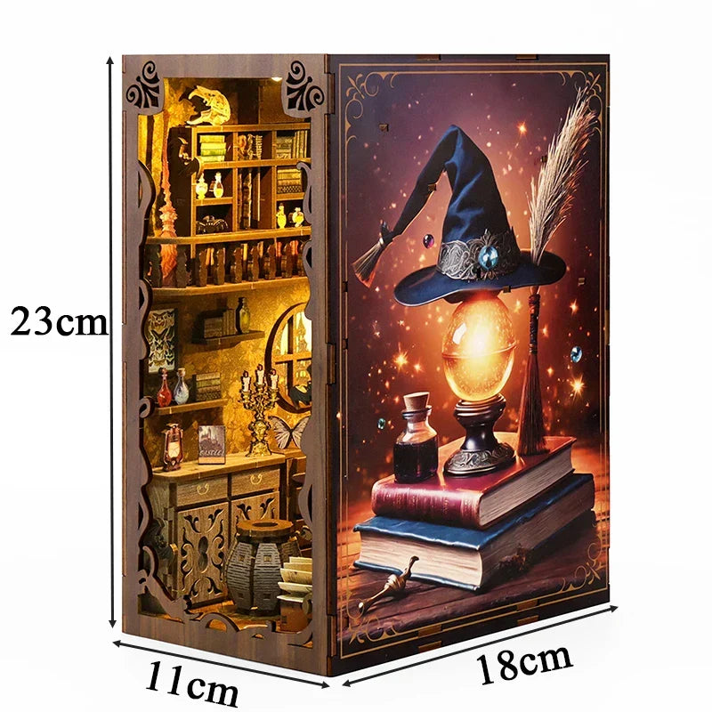 Magic Night Potion DIY Book Nook Kit — open display view