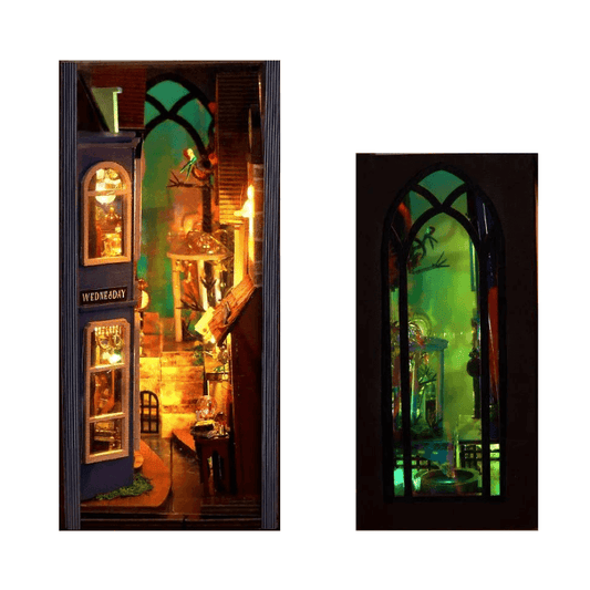 Magic Spell Street DIY Book Nook Kit — detalied side view