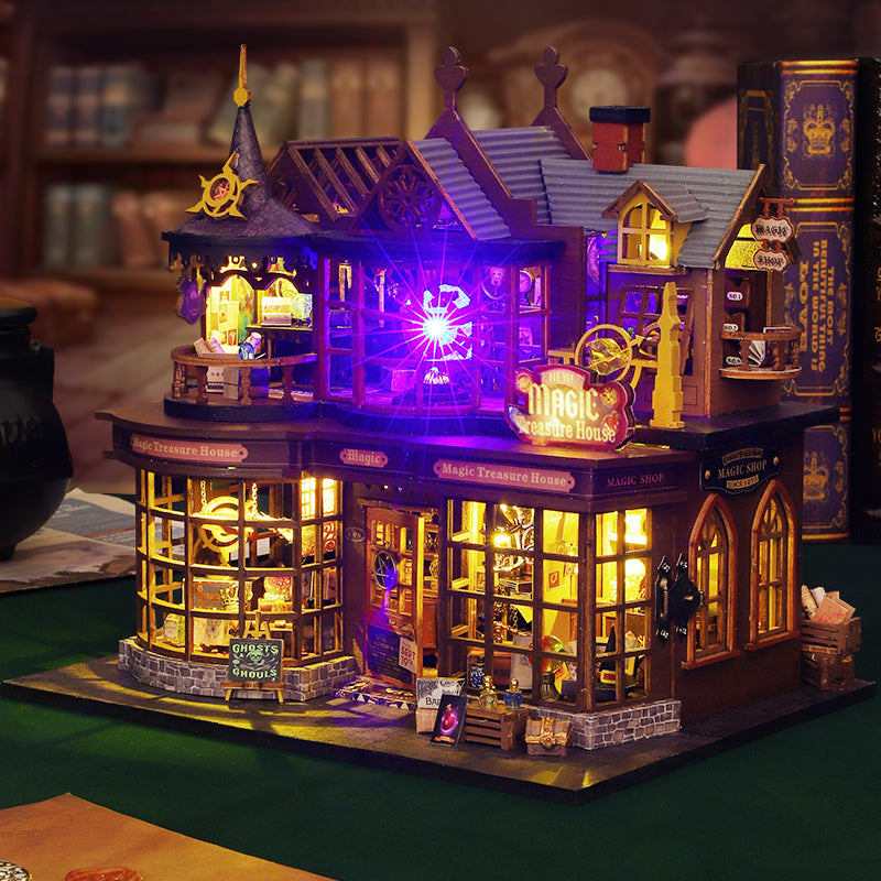 Magic Treasure DIY Miniature House Kit — scene view